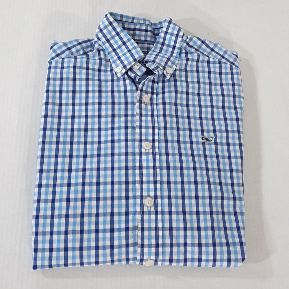 Vineyard Vines Slim Fit Long Sleeve Check Whale Shirt